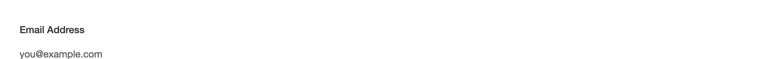 Email address field on the regulations.gov form